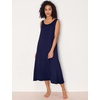 GYS Sleeveless Nightgowns for Women Bamboo Viscose Night Shirt with Pockets(Navy)