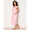 GYS Sleeveless Nightgowns for Women Bamboo Viscose Night Shirt with Pockets(Pink)