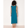 GYS Sleeveless Nightgowns for Women Bamboo Viscose Night Shirt with Pockets(Teal Blue)