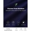 GYS Bamboo Viscose 3/4 Sleeve Nightgowns for Women(Navy)