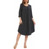 GYS Bamboo Viscose 3/4 Sleeve Nightgowns for Women(Charcoal)