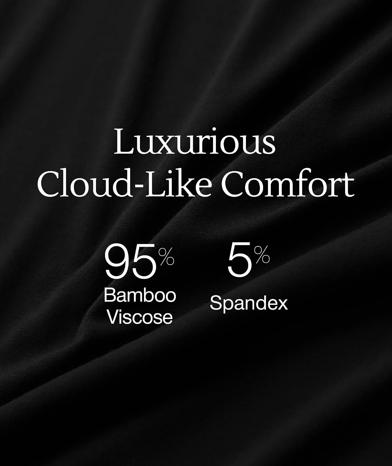 image:imageGYS 3 Piece Bamboo Viscose Pajamas for Women Set Butterysoft Sleepwear SetBlack
