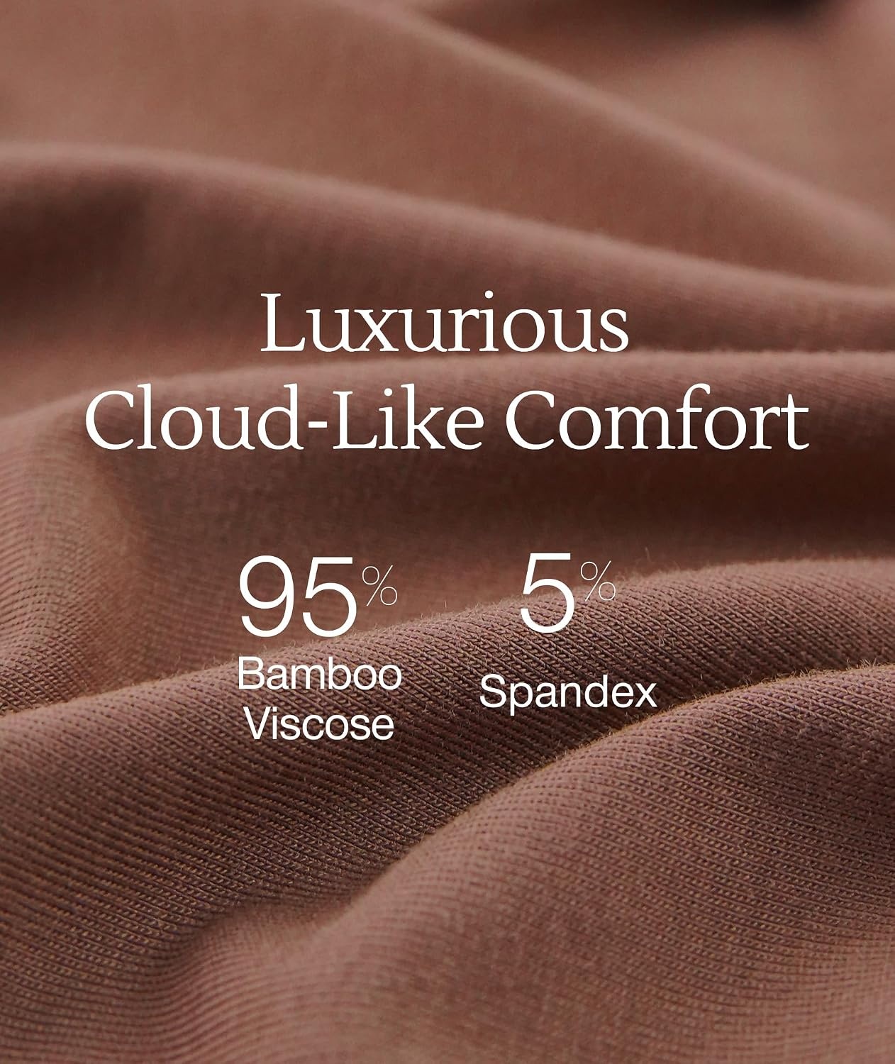 image:imageGYS 3 Piece Bamboo Viscose Pajamas for Women Set Butterysoft Sleepwear SetBrown