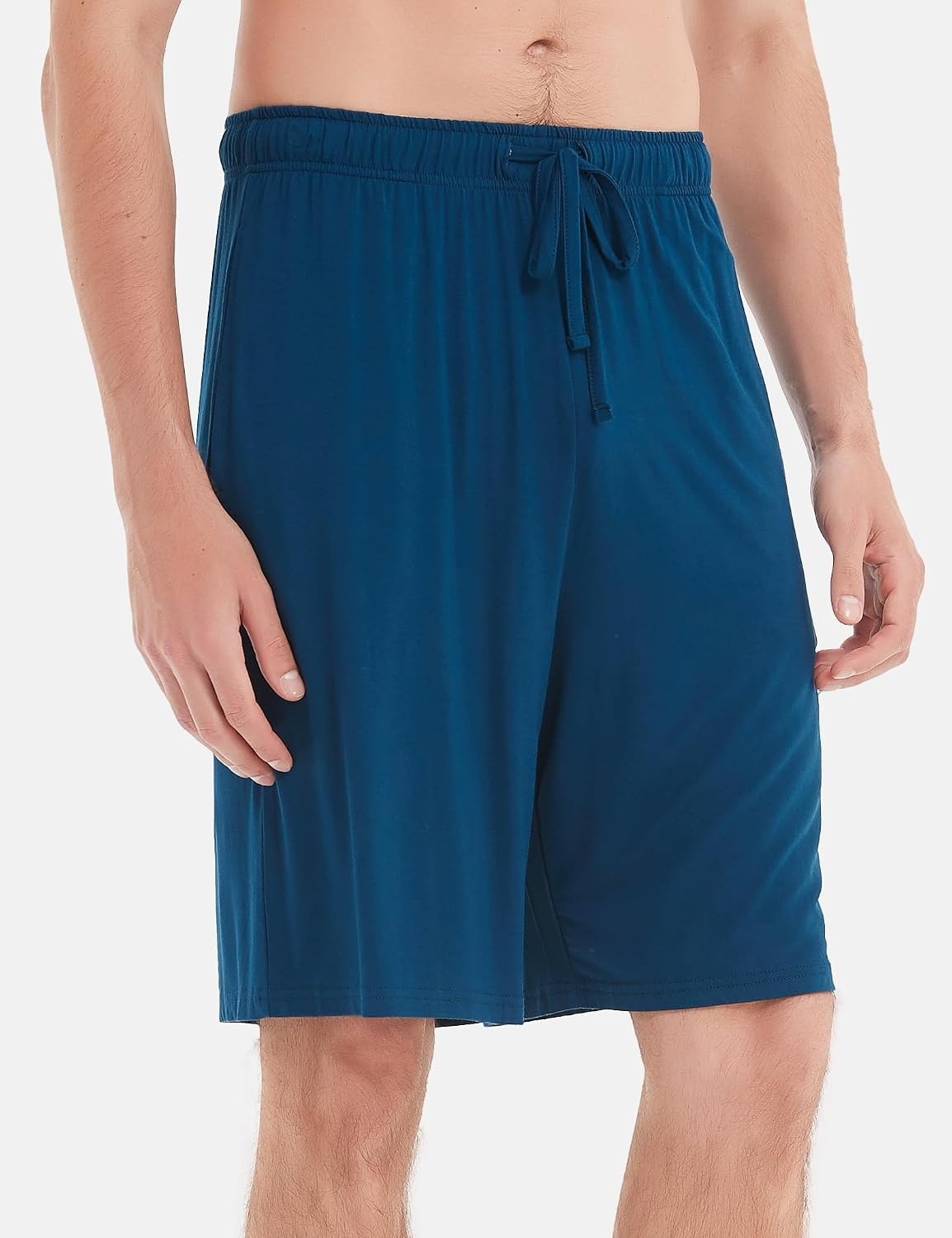image:imageGYS Mens Bamboo Viscose Pajama Shorts Lightweight Summer Lounge ShortsInk Blue