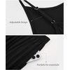 GYS 3 Piece Bamboo Viscose Pajamas for Women Set Buttery-soft Sleepwear Set(Black)