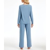 GYS Bamboo Viscose Women’s Pajama Sets, Cloud-Soft Long Sleeve Sleepwear(Grayish Blue)