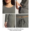 GYS Bamboo Viscose Women’s Pajama Sets, Cloud-Soft Long Sleeve Sleepwear(Grayish Green)