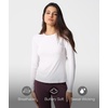 GYS Long Sleeve Shirts for Women, Soft Modal Ribbed Crewneck Basic Tee(White)
