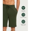 GYS Men’s Bamboo Viscose Pajama Shorts Lightweight Summer Lounge Shorts(Army Green)