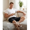 GYS Men’s Bamboo Viscose Pajama Shorts Lightweight Summer Lounge Shorts(Black)