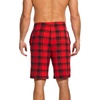 GYS Men’s Bamboo Viscose Pajama Shorts Lightweight Summer Lounge Shorts(Buffalo Plaid)
