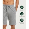 GYS Men’s Bamboo Viscose Pajama Shorts Lightweight Summer Lounge Shorts(Heather Grey)