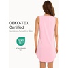 LazyCozy Bamboo Viscose Nightgowns for Women, Soft Sleeveless Night Shirts(A-pink)