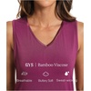 LazyCozy Bamboo Viscose Nightgowns for Women, Soft Sleeveless Night Shirts(Grape Purple)