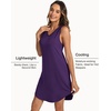 LazyCozy Bamboo Viscose Nightgowns for Women, Soft Sleeveless Night Shirts(Purple)