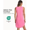 LazyCozy Bamboo Viscose Nightgowns for Women, Soft Sleeveless Night Shirts(Raspberry Pink)