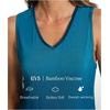 LazyCozy Bamboo Viscose Nightgowns for Women, Soft Sleeveless Night Shirts(Teal Blue)