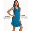 LazyCozy Bamboo Viscose Nightgowns for Women, Soft Sleeveless Night Shirts(Teal Blue)