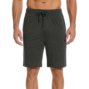 GYS Men’s Bamboo Viscose Pajama Shorts Lightweight Summer Lounge Shorts(Dark Heather Grey)
