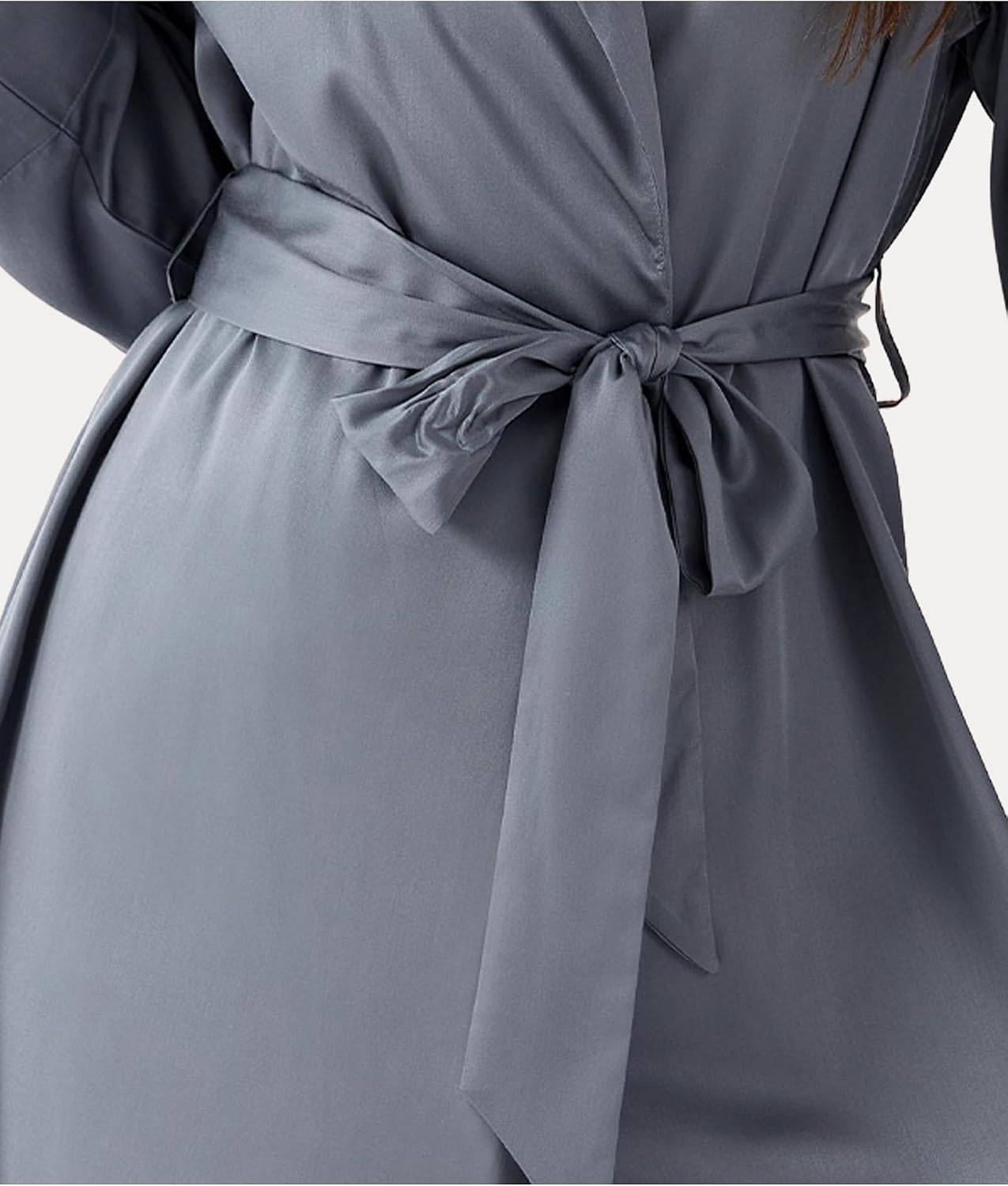 image:imageGYS Bamboo Viscose Womens Robe UltraSoft Lightweight Bathrobe SleepwearGrey