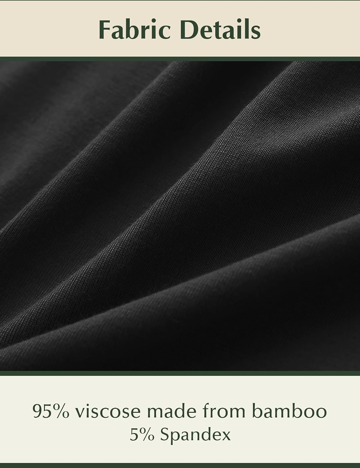 image:imageGYS Womens Bamboo Viscose Cooling Short Sleeve Nightgown for Hot FlashesBlack