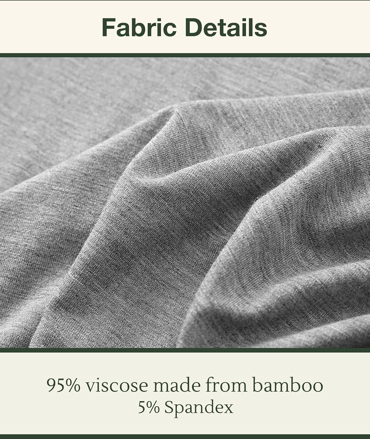 image:imageGYS Womens Bamboo Viscose Cooling Short Sleeve Nightgown for Hot FlashesHeather Grey