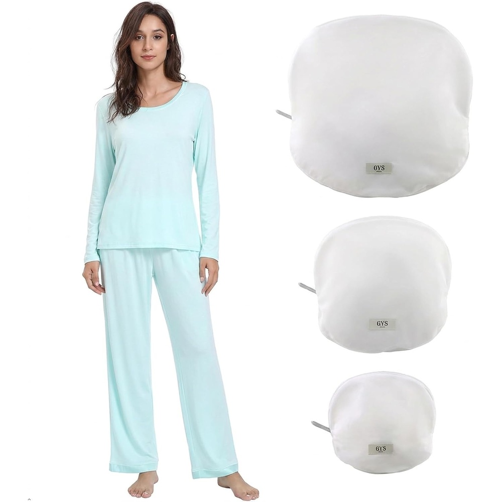 image:imageGYS Womens Bamboo Viscose Pajama Set amp 3Pack Mesh Laundry Bag Bundle