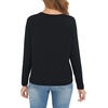 GYS Bamboo Viscose Long Sleeve Shirt for Women Pajama Tops(Style B – Black)