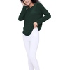 GYS Bamboo Viscose Long Sleeve Shirt for Women Pajama Tops(Style B – Green)