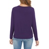 GYS Bamboo Viscose Long Sleeve Shirt for Women Pajama Tops(Style B – Purple)