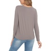 GYS Bamboo Viscose Long Sleeve Shirt for Women Pajama Tops(Style B – Taupe)