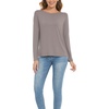 GYS Bamboo Viscose Long Sleeve Shirt for Women Pajama Tops(Style B – Taupe)