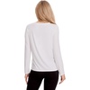 GYS Bamboo Viscose Long Sleeve Shirt for Women Pajama Tops(Style B – White)