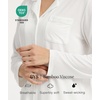 GYS Bamboo Viscose Pajama Sets for Women, Lightweight Long Sleeve Sleepwear(White)