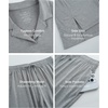 GYS Bamboo Viscose Pajamas for Women Long Sleeve Sleepwear for Hot Sleepers(Heather Grey)