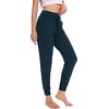 GYS Bamboo Viscose Women Pajama Pants Drawstring Waistband Jogger Pants with Pockets(Indigo)