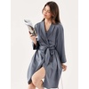 GYS Bamboo Viscose Women’s Robe, Ultra-Soft Lightweight Bathrobe Sleepwear(Grey)