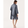 GYS Bamboo Viscose Women’s Robe, Ultra-Soft Lightweight Bathrobe Sleepwear(Grey)
