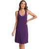 GYS Cooling Bamboo Viscose Nightgowns for Women(Purple)