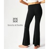 GYS Flare Leggings for Women Soft Stretchy Modal Workout Bootcut Yoga Pants(Black)