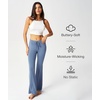 GYS Flare Leggings for Women Soft Stretchy Modal Workout Bootcut Yoga Pants(Blue)