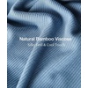 GYS Women’s Bamboo Viscose Button Down Pajama Set, Cooling for Hot Flashes(Grayish Blue)
