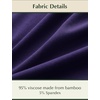 GYS Women’s Bamboo Viscose Cooling Short Sleeve Nightgown for Hot Flashes(Deep Purple)