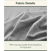 GYS Women’s Bamboo Viscose Cooling Short Sleeve Nightgown for Hot Flashes(Heather Grey)