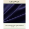 GYS Women’s Bamboo Viscose Cooling Short Sleeve Nightgown for Hot Flashes(Navy)