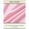 GYS Women’s Bamboo Viscose Cooling Short Sleeve Nightgown for Hot Flashes(Pink)