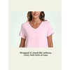 GYS Women’s Bamboo Viscose Cooling Short Sleeve Nightgown for Hot Flashes(Pink)