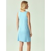 GYS Women’s Bamboo Viscose Tank Nightgown Sleep Dress(V Neck-azure Blue)