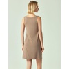 GYS Women’s Bamboo Viscose Tank Nightgown Sleep Dress(V Neck-camel)