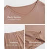 GYS Women’s Bamboo Viscose Thermal Underwear Set(Light Brown)
